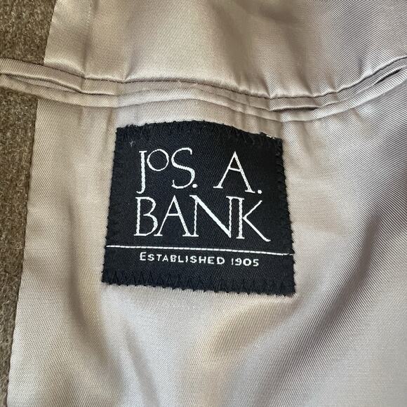 JOS A BANK Brown Sport Coat Blazer Size 41R Two Button Camel Hair - Picture 9 of 11